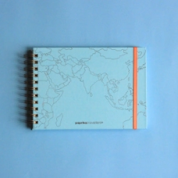 BIT�CORAS DE VIAJES TALLE S - WORLDMAP CELESTE