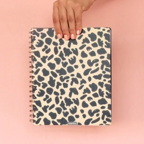 CUADERNO 20X25 TAPA FLEX ANIMAL PRINT