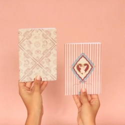 LIBRETAS 12X17 TAPA BLANDA X2 UNID - VENUS RAYADA / ENGRAVING LISA