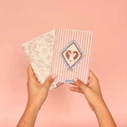 LIBRETAS 12X17 TAPA BLANDA X2 UNID - VENUS RAYADA / ENGRAVING LISA