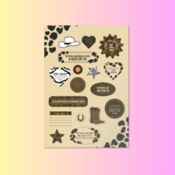 STICKERS A5 ANIMAL PRINT