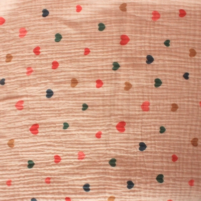 MANTA DE MUSELINA CORAZON