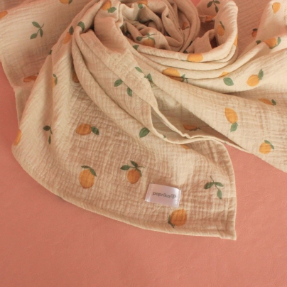 MANTA DE MUSELINA LIMON