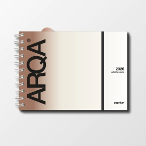 AGENDA 2026 - ARQA TALLE M 21X15 SAV - LATTE