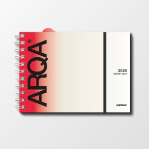 AGENDA 2026 - ARQA TALLE M 21X15 SAV - RED VELVET