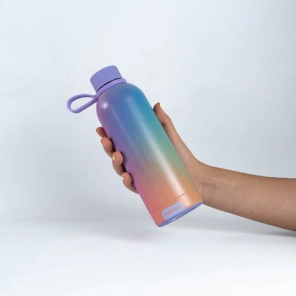 BOTELLA ACERO INOXIDABLE CON ASA 500 ML EL AURA