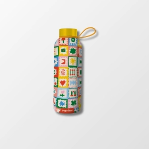 BOTELLA ACERO INOXIDABLE CON ASA 500 ML LA BUENA SUERTE