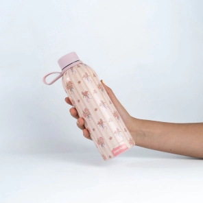BOTELLA ACERO INOXIDABLE CON ASA 500 ML LA VIE EN ROSE