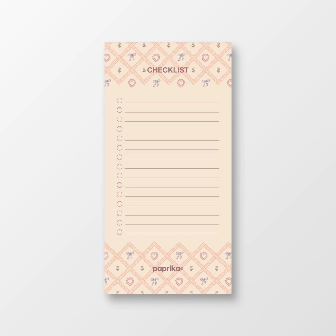 CHECKLIST ADHESIVO 7X14 LA VIE EN ROSE