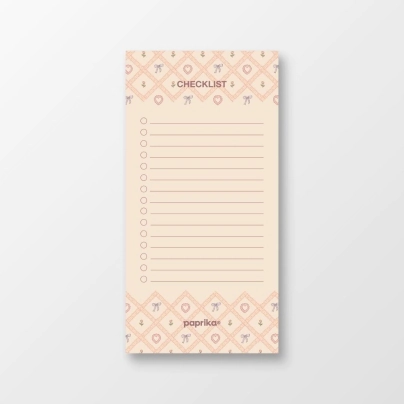 CHECKLIST ADHESIVO 7X14 LA VIE EN ROSE