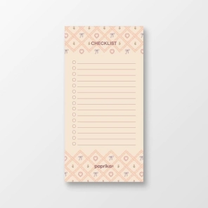 CHECKLIST ADHESIVO 7X14 LA VIE EN ROSE