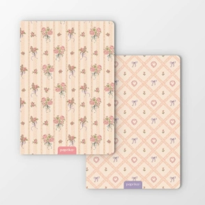 LIBRETAS 12X17 TAPA BLANDA X2 UNID - LA VIE EN ROSE