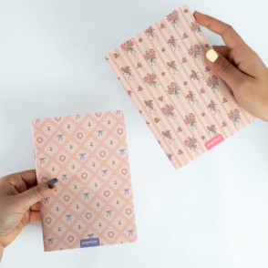 LIBRETAS 12X17 TAPA BLANDA X2 UNID - LA VIE EN ROSE