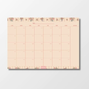 PLANNER MENSUAL IMANTADO 25X35 LA VIE EN ROSE