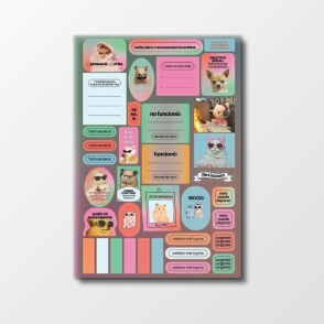 STICKERS A5 PLANNING FUNCIONALES Y MEMES