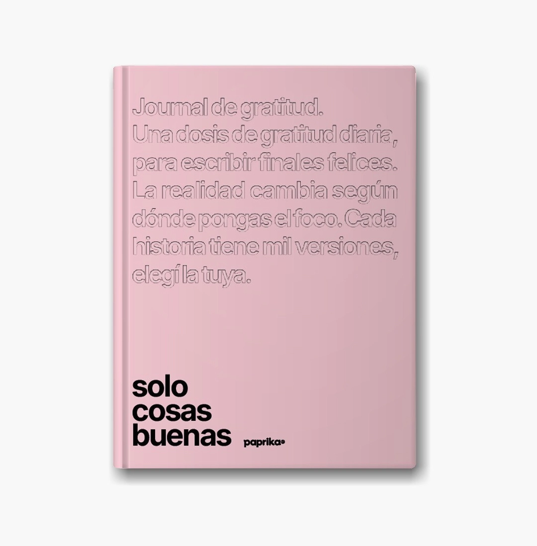 JOURNAL DE GRATITUD 14X19 TAPA DURA COLOR BLOCK - ROSITA