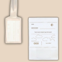 COMBO TAG Y PORTAPASAPORTE SILVER