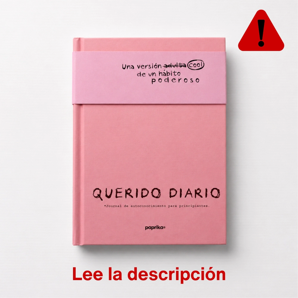 JOURNAL DE MINDFULNES 14X19 QUERIDO DIARIO ROSA