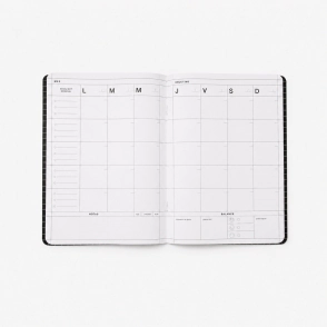 PLANNER MENSUAL 19X25 TAPA BLANDA MINIMAL