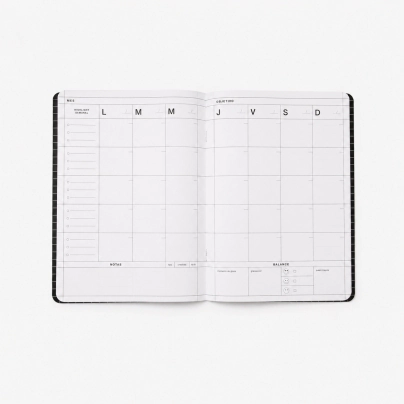 PLANNER MENSUAL 19X25 TAPA BLANDA MINIMAL