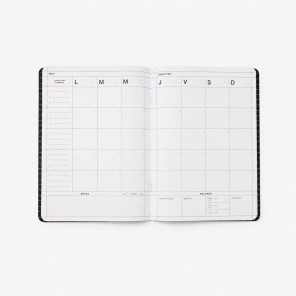PLANNER MENSUAL 19X25 TAPA BLANDA MINIMAL