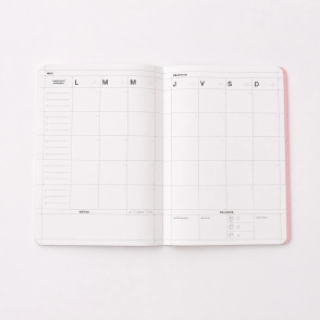 PLANNER MENSUAL 19X25 TAPA BLANDA SCRAP