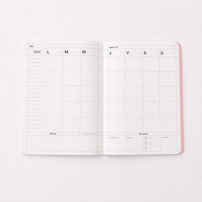 PLANNER MENSUAL 19X25 TAPA BLANDA SCRAP
