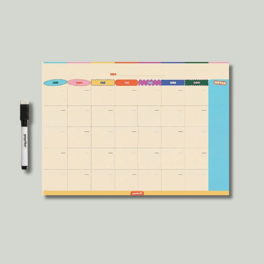 PLANNER MENSUAL IMANTADO 25X35 DOPAMINE