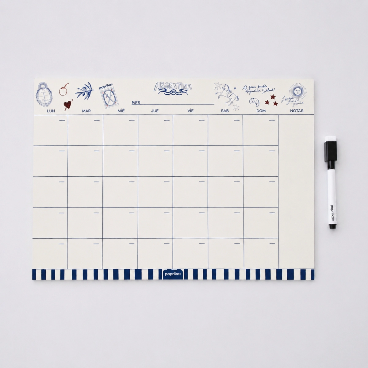 PLANNER MENSUAL IMANTADO 25X35 PATRIO