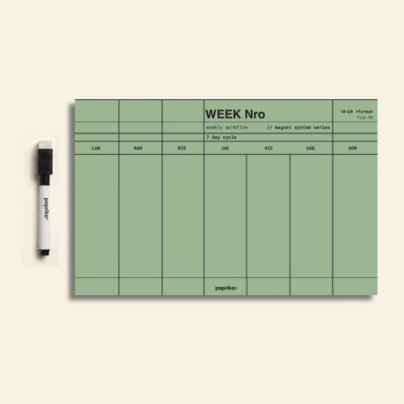 PLANNER SEMANAL IMANTADO 18X28 MINIMAL