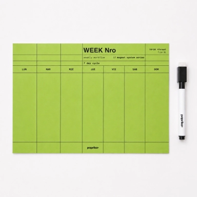 PLANNER SEMANAL IMANTADO 18X28 MINIMAL