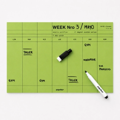 PLANNER SEMANAL IMANTADO 18X28 MINIMAL