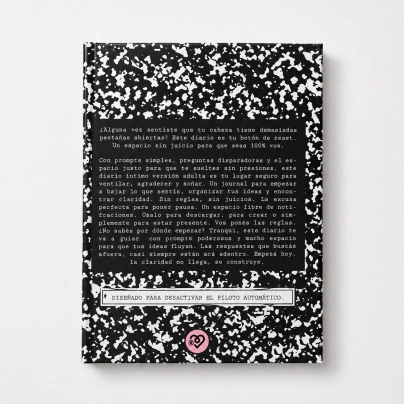 JOURNAL DE MINDFULNES 14X19 QUERIDO DIARIO NEGRO