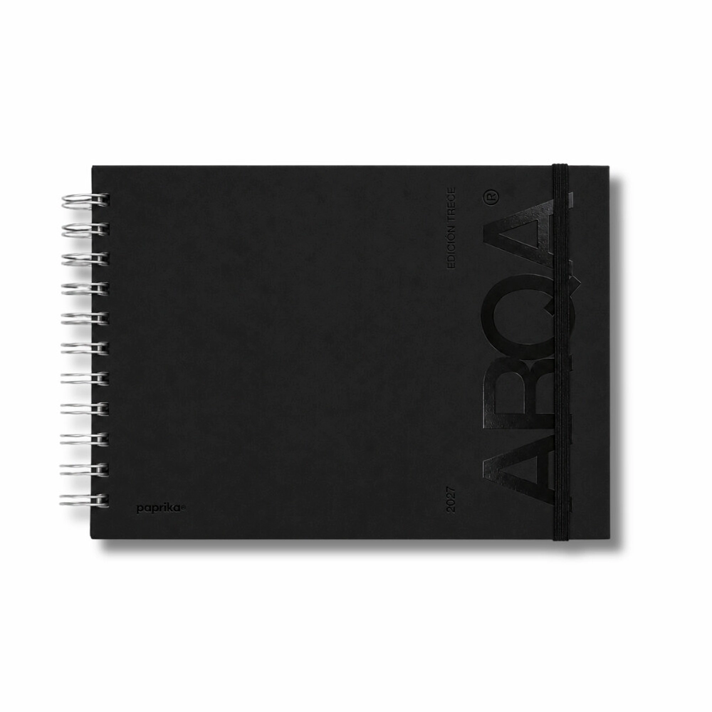 AGENDA 2027 - ARQA TALLE M 21X15 SAV - TOTAL BLACK