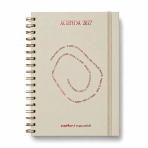 AGENDA 2027 - CICLICA TALLE M 15X21 SAV - CARAMEL LATTE