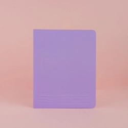 CUADERNO 20X25 TAPA BLANDA DETALLES LAVANDA LISO